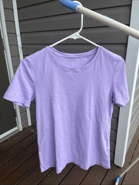 Northern Reflections women's small 100% cotton short sleeve tee lilac Purple